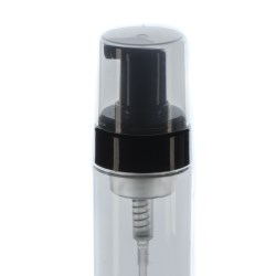 43mm Black Foamer Pump with Clear Cap, Diptube 165mm FBOG