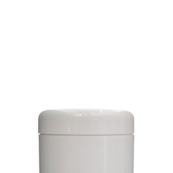 56mm White SAN Domed Cap, EPE Lined