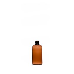 100ml Amber PETG Boston Round Bottle, 18/415 Neck
