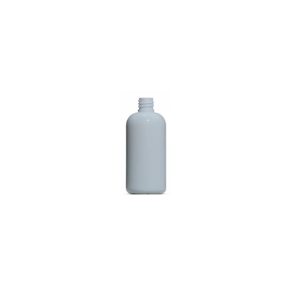 100ml White PETG Boston Round Bottle, 18/415 Neck