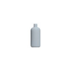 100ml White PETG Boston Round Bottle, 18/415 Neck