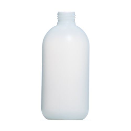 250ml Natural HDPE Boston Round Bottle, 24/410 Neck
