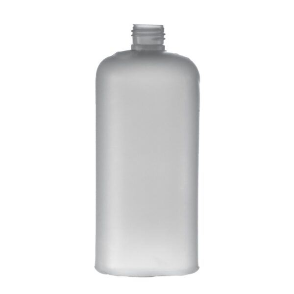 500ml Natural HDPE Boston Round Bottle, 24/410 Neck