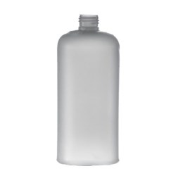 500ml Natural HDPE Boston Round Bottle, 24/410 Neck