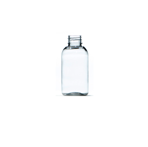 50ml Clear PET Boston Round Bottle, 20/410 Neck