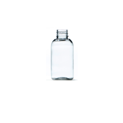 50ml Clear PET Boston Round Bottle, 20/410 Neck
