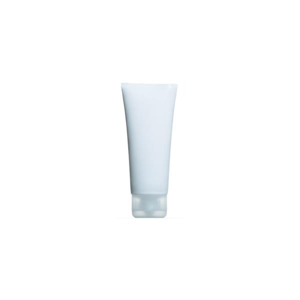100ml Matt White Tube with Matt Natural Flip Top