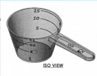 15ml Natural PP Measuring Scoop with Graduations, Stackable