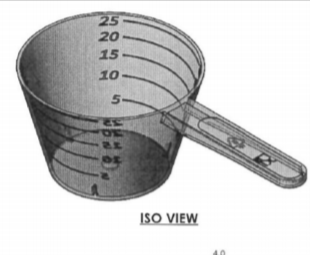 25ml Natural PP Measuring Scoop with Graduations, Stackable