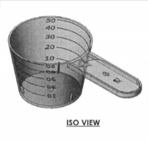 50ml Natural PP Measuring Scoop with Graduations, Stackable