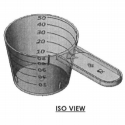 50ml Natural PP Measuring Scoop with Graduations, Stackable
