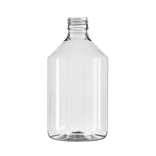 500ml Clear PET Pharma Veral, 28mm ROPP Neck