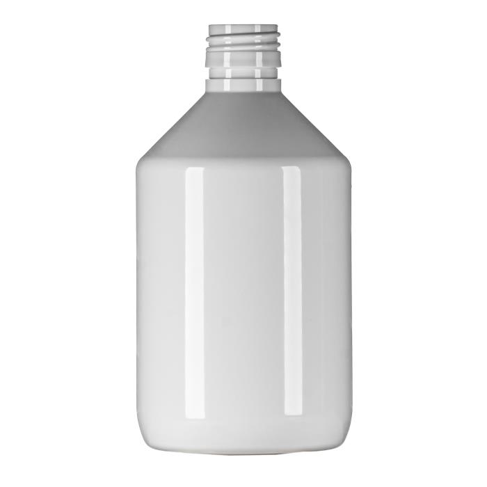 500ml White PET Pharma Veral, 28mm ROPP Neck