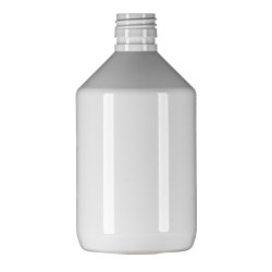 500ml White PET Pharma Veral, 28mm ROPP Neck