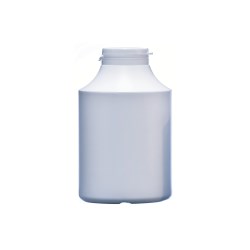 600ml White HDPE Pharma Secure Container, 43mm Snap-on Neck