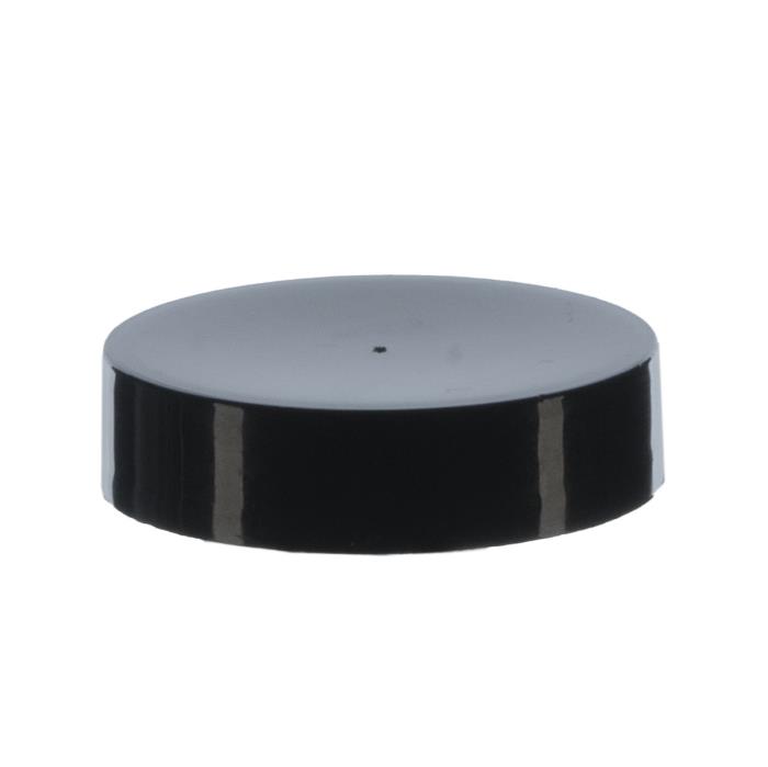 43/400 Black PP Smooth Screw Cap, EPE Lined