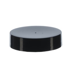 43/400 Black PP Smooth Screw Cap, EPE Lined