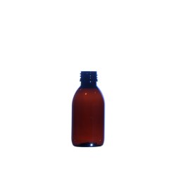 150ml Amber PET Pharma Sirop Bottle, 28mm ROPP Neck