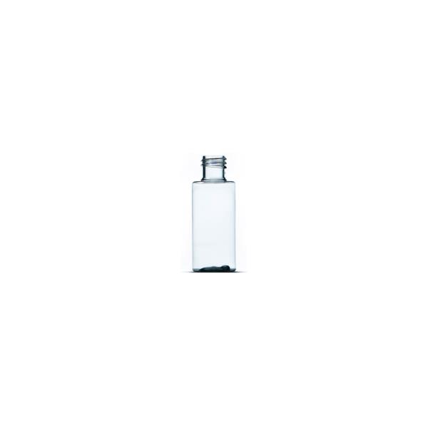 50ml Clear PET Slim Tubular Bottle, 20/415 Neck