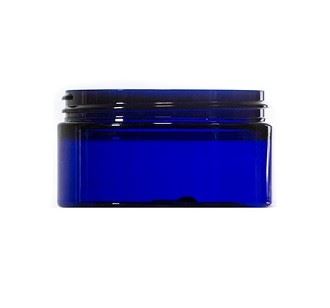 100ml Cobalt Blue PET Straight Sided Jar, 70/400 Neck