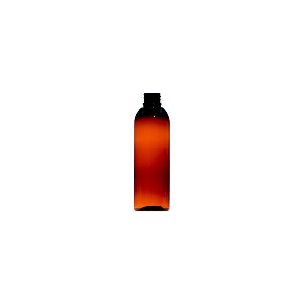 100ml Amber PET Tall Boston Round Bottle, 20/410 Neck