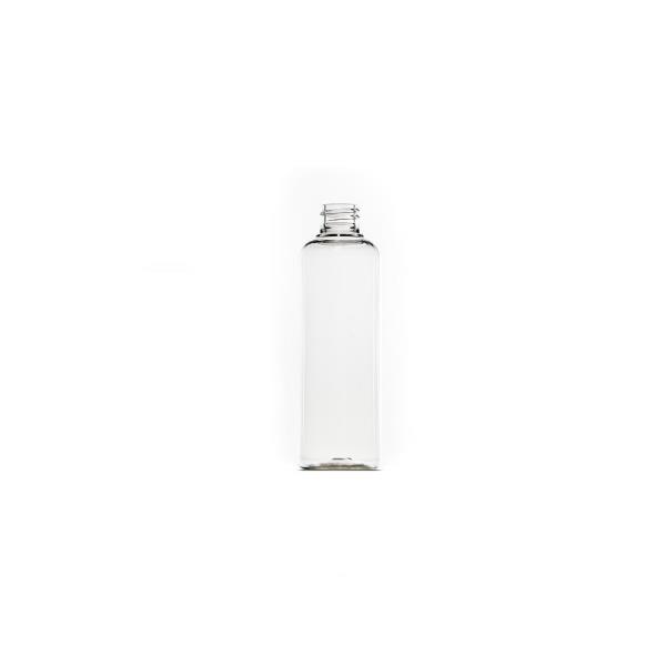 125mm Clear PET Tall Boston Round Bottle, 20/410 Neck