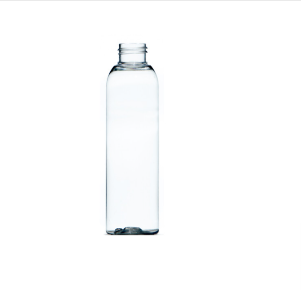 150ml Clear PET Tall Boston Round Bottle, 24/410 Neck