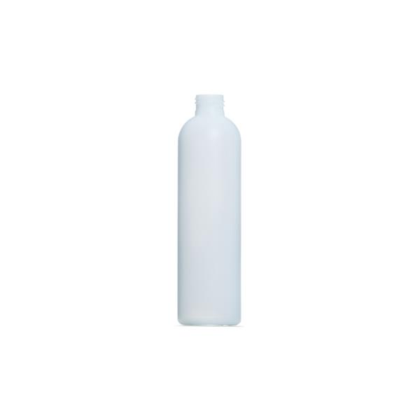 250ml Natural HDPE Tall Boston Round Bottle, 24/410 Neck