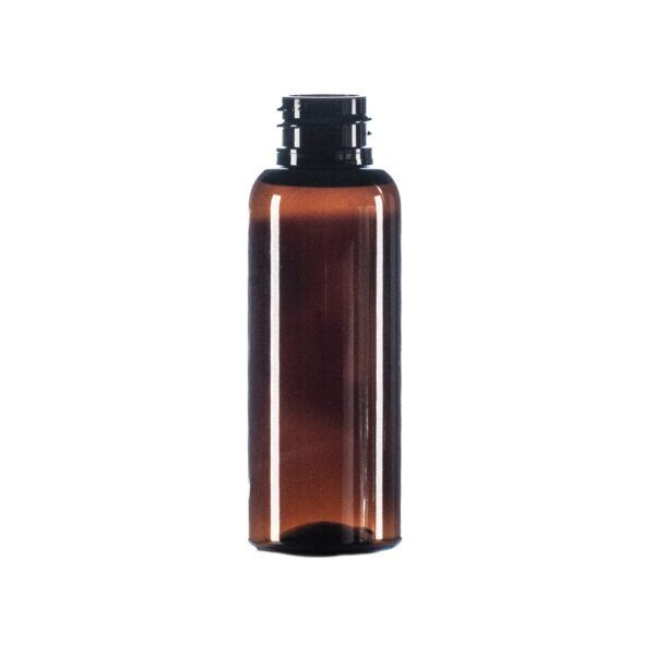 50ml Amber PET Tall Boston Round Bottle, 20/410 Neck