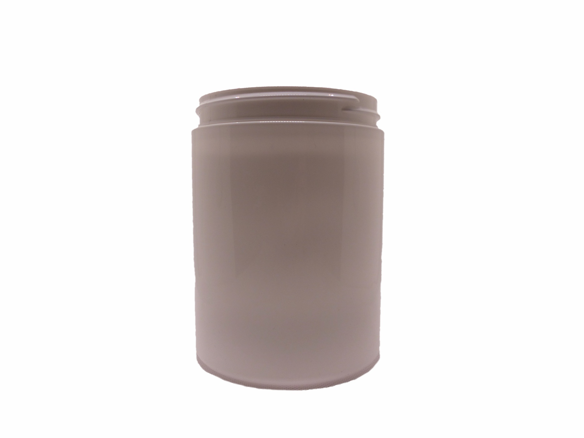 1 Ltr White PET Straight Sided Salerno Jar, 100/400 Neck