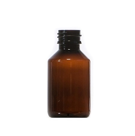 100ml Amber PET Pharma Veral, 28mm ROPP Neck