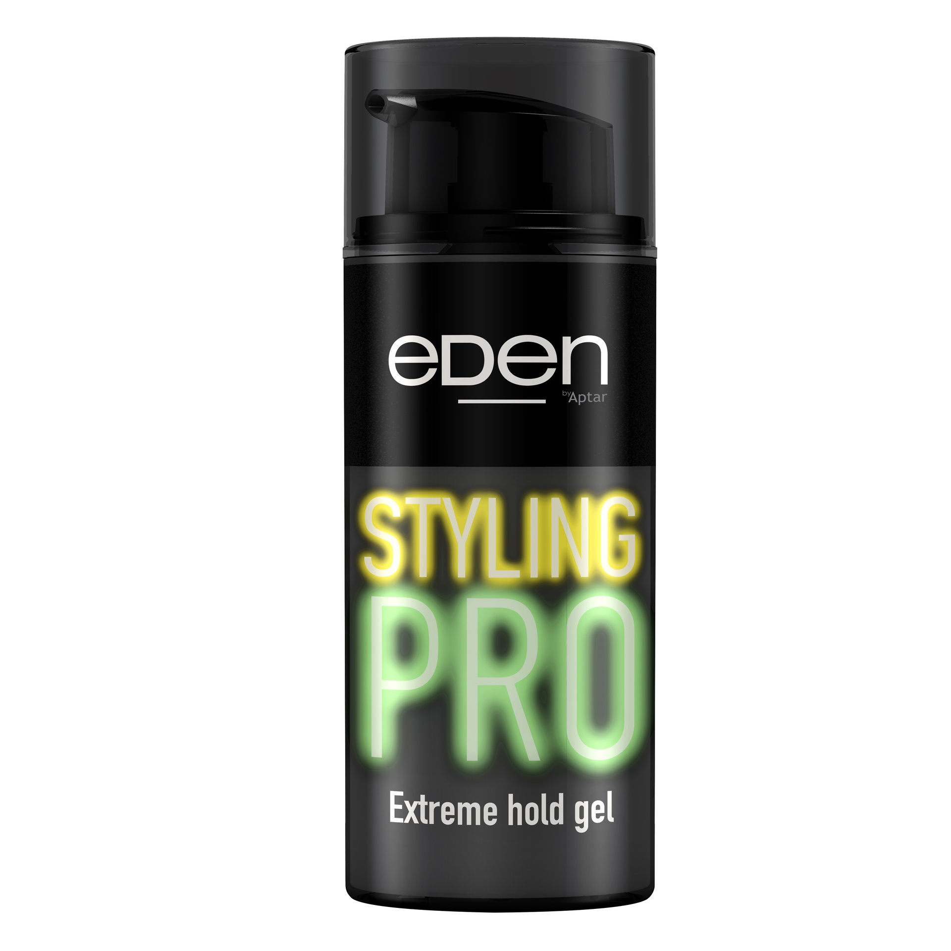 100ml Black PP Eden Airless Set (Black Over Cap)