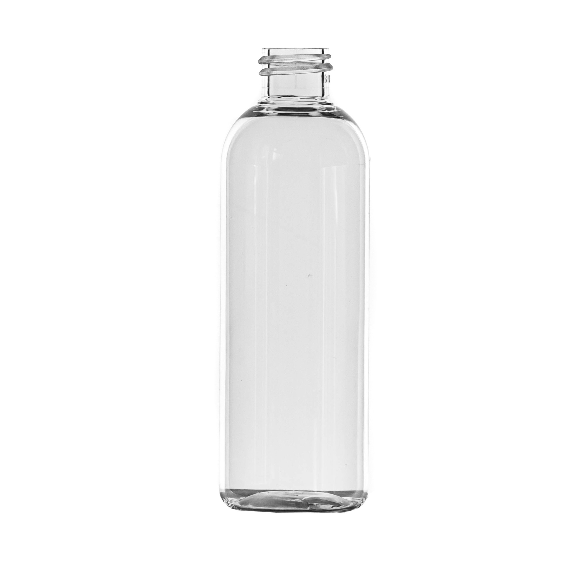 100ml Clear PET Tall Boston Round Bottle, 20/410 Neck
