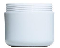 100ml White Opal Jar,  65mm Neck