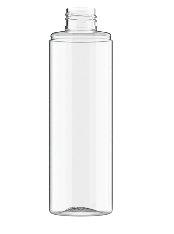 200ml Clear PET Tubular, 24/410 Back, To suit O/cap
