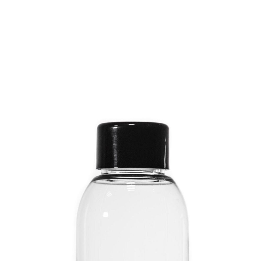 24/410 Black Smooth Screw Cap, Boreseal