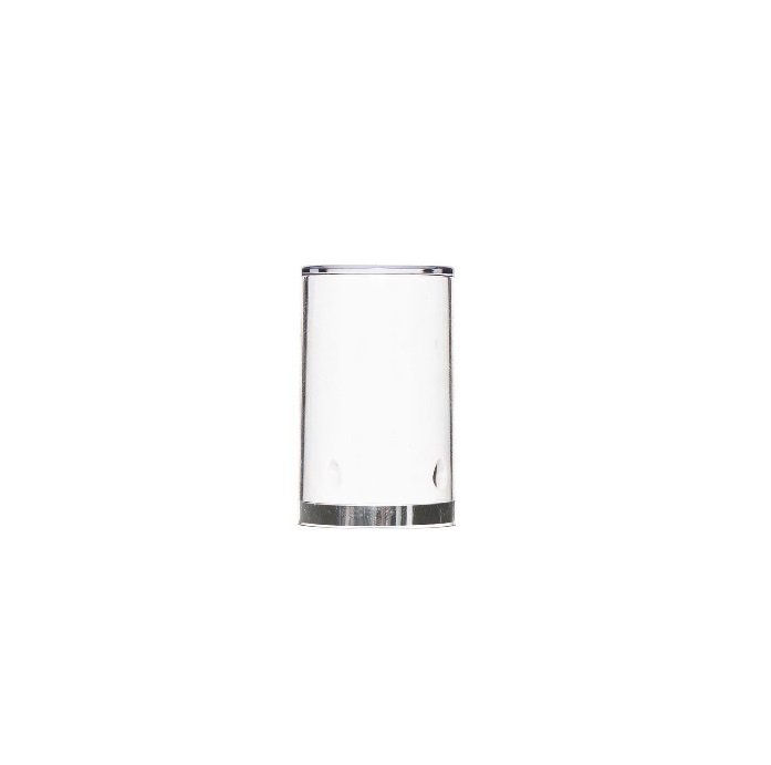 24/410 Clear SAN Overcap with Silver Band