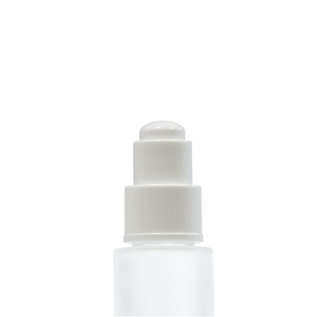 24/410 Dropper Assembly, White Button & Collar, Silicon