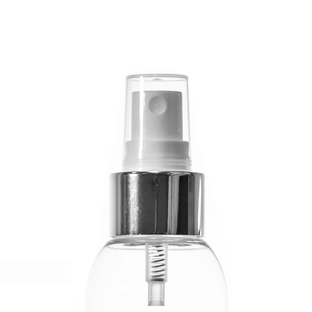 24/410 White Atomiser with Gloss Silver Collar, Diptube 200mm FBOG