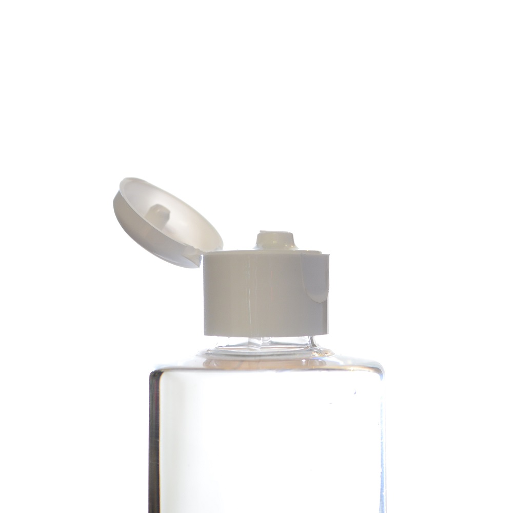 24/410 White Smooth Flip Top