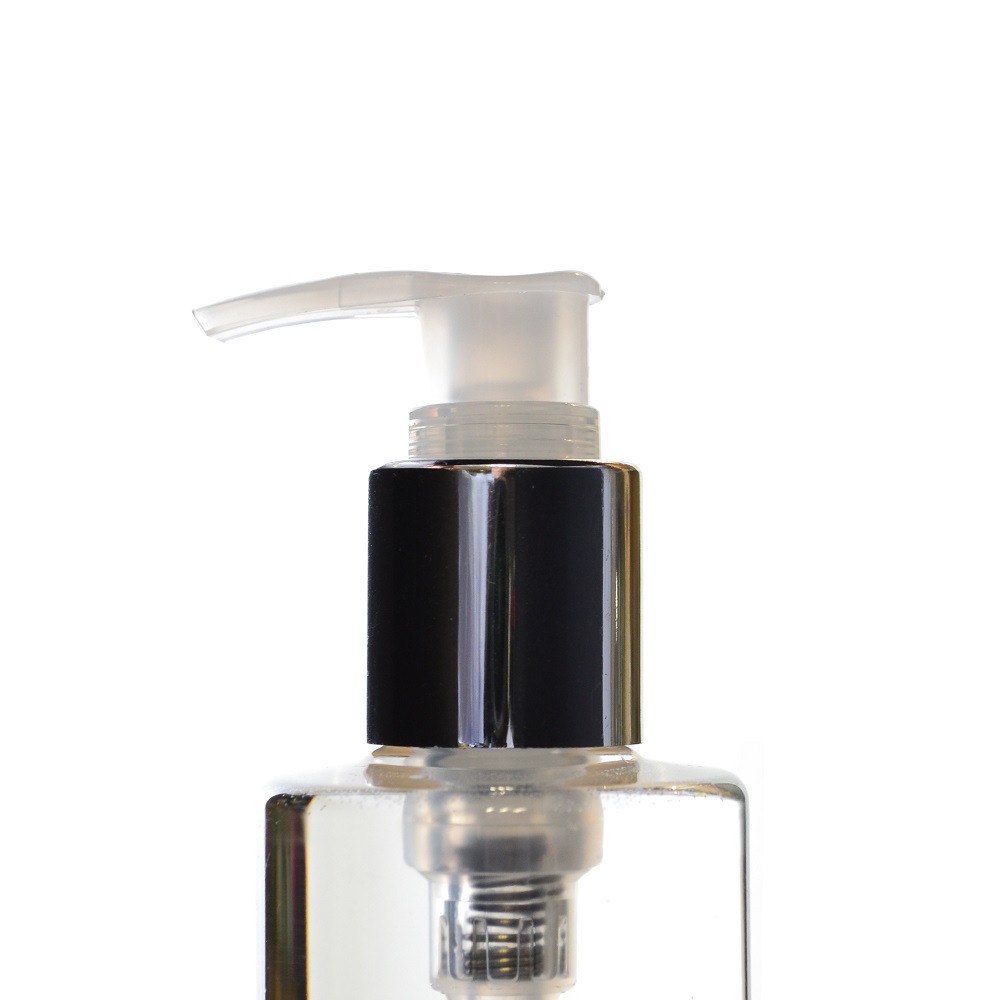 24/415 Natural Lotion Pump with Gloss Silver Collar, Diptube 119mm FBOG