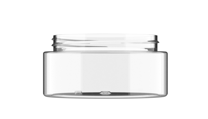 250ml Clear PET Wide Straight Jar, 89/400 Neck (To Suit Double Jar Cap)
