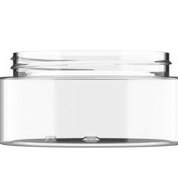 250ml Clear PET Wide Straight Jar, 89/400 Neck (To Suit Double Jar Cap)