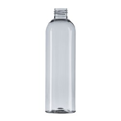 250ml Clear Tall Boston Round, 24/410 Neck