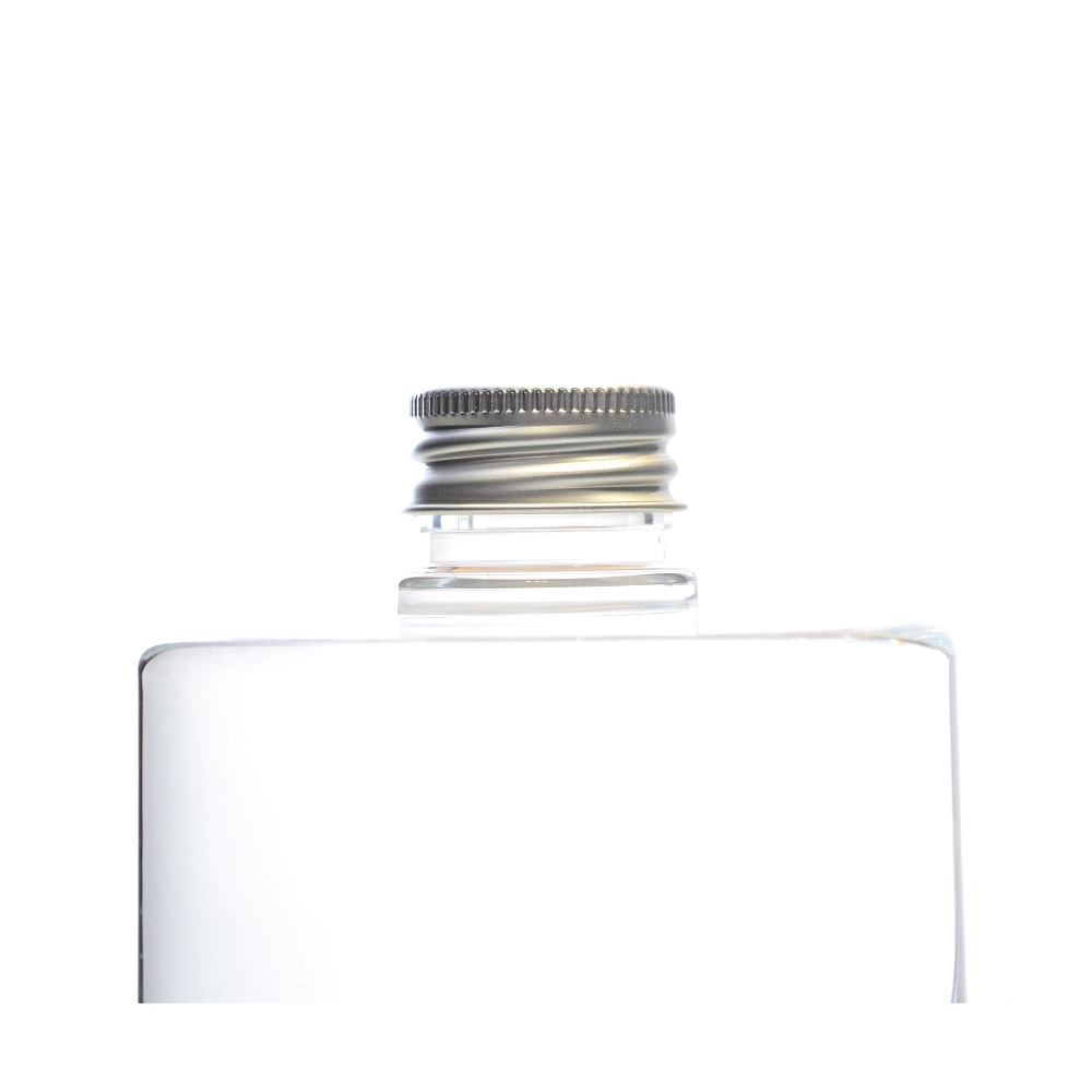28/410 Brushed Aluminium Ribbed Screw Cap, EPE Lined