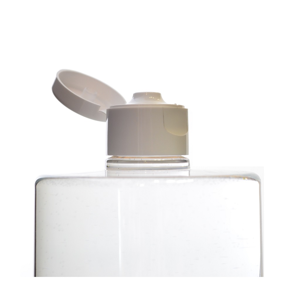 28/410 White PP Flip Top
