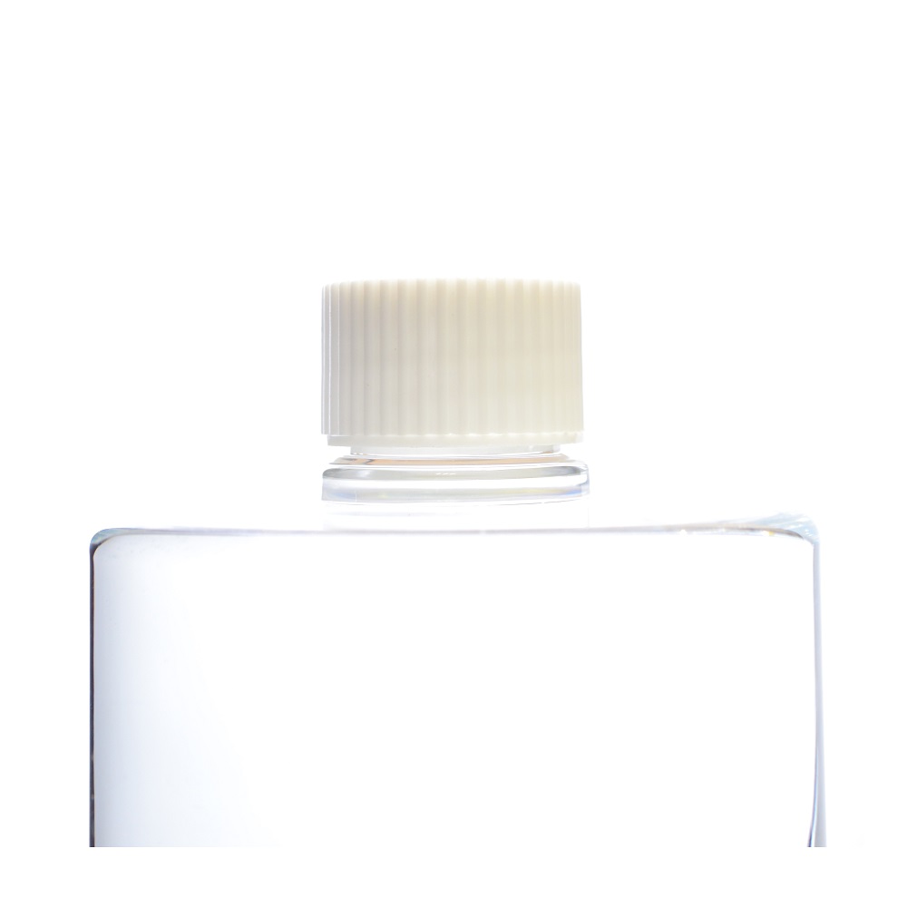 28/410 White PP Ribbed Screw Cap - Styled, EPE Lined
