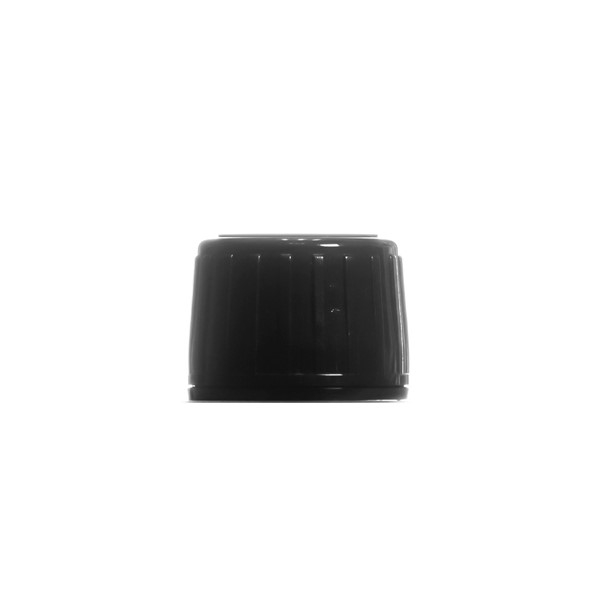 28mm ROPP Black LLDPE Screw Cap with Black TE Band, Boreseal