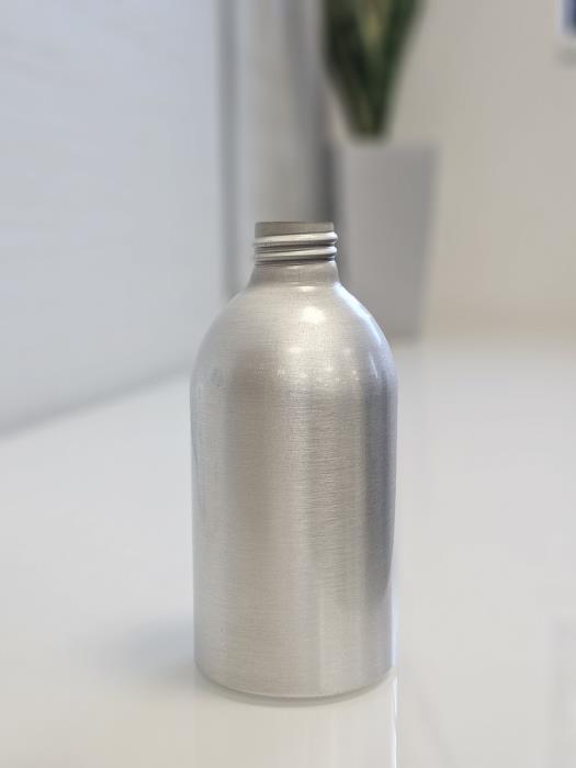 300ml Brushed Aluminium Bottle, Dumpy, 28/410
