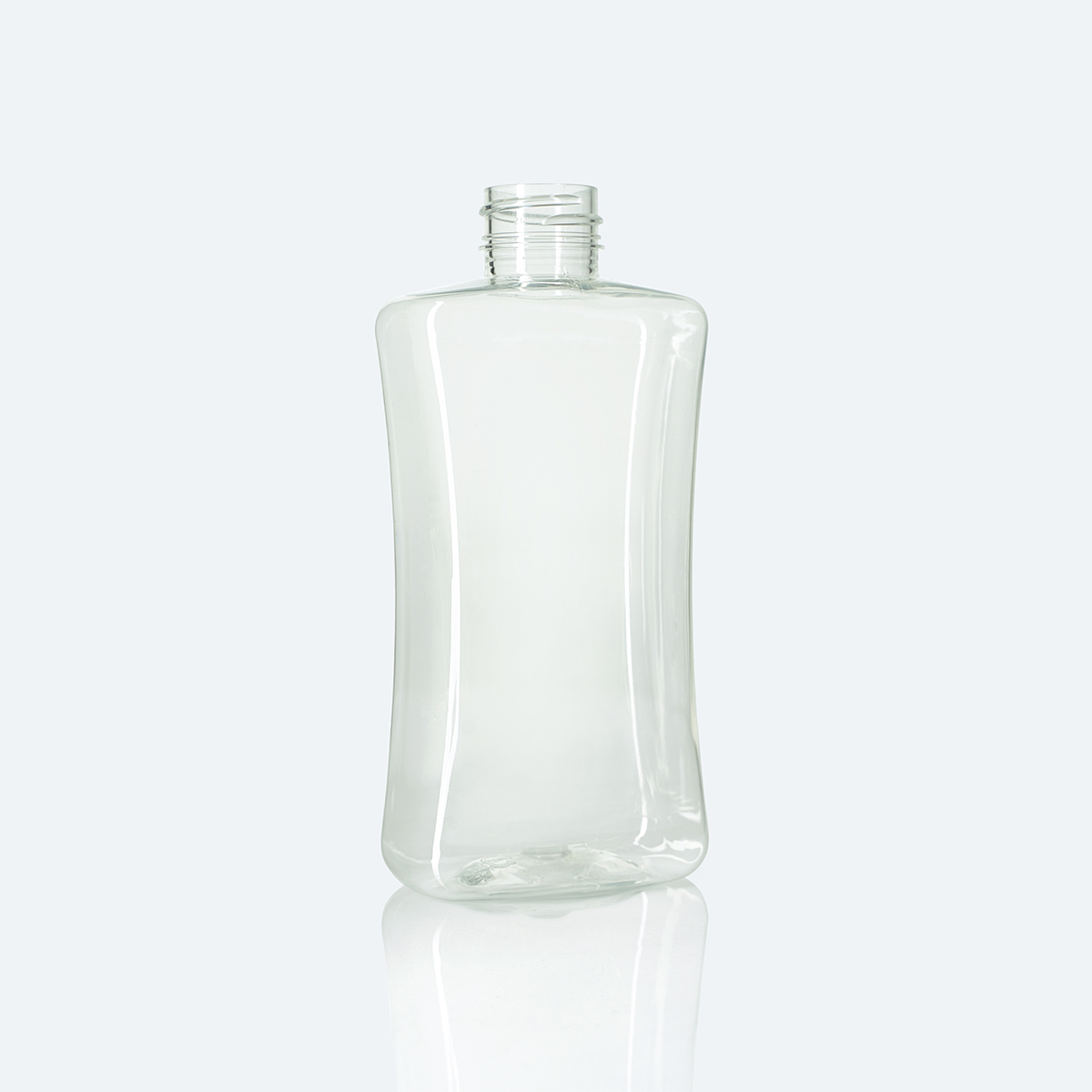 300ml Clear PET Rectangle Bottle, 28/410 Neck